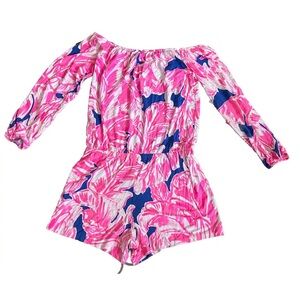 Lilly Pulitzer LANA off the shoulder romper Size Small